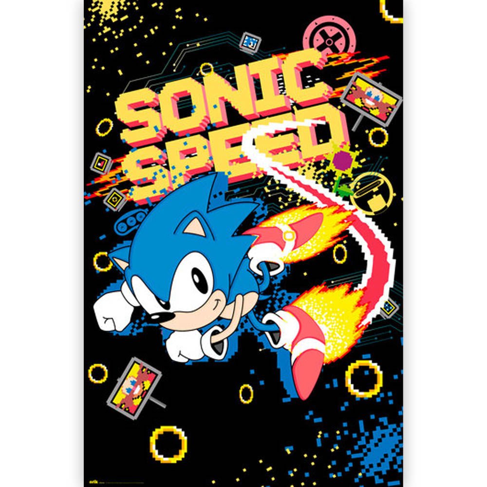 SONIC THE HEDGEHOG ソニックザヘッジホッグ - SONIC SPEED / ポスター 【公式 / オフィシャル】